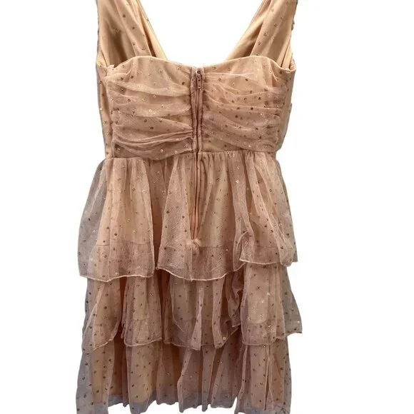 CITY TRIANGLES WOMEN/ YOUNG GIRLS DRESS SIZE 1COLOR ORANGE MELON CAP SLEEVE - Picture 2 of 13